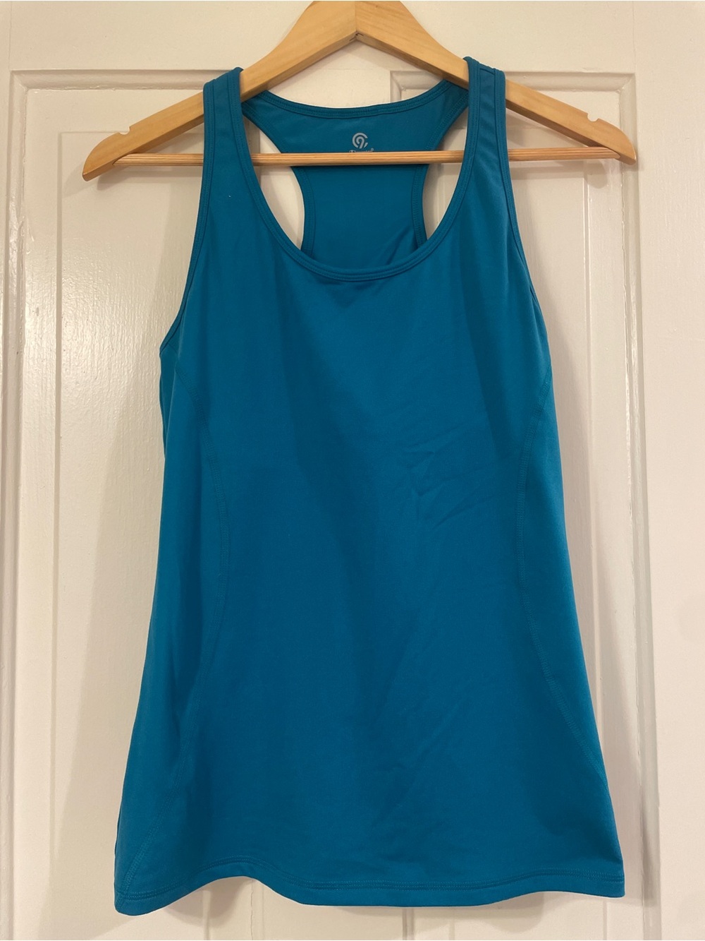 Women's C9 Champion Teal Racerback Tank Top with Built-In Bra